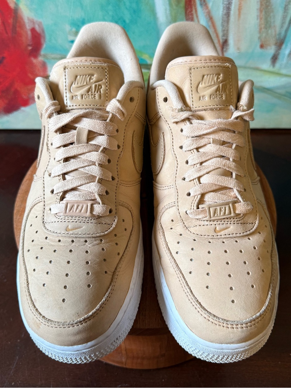 Nike Air Force 1 Premium MF Low Vachetta Tan/White Size 10.5 Womens DR9503-201